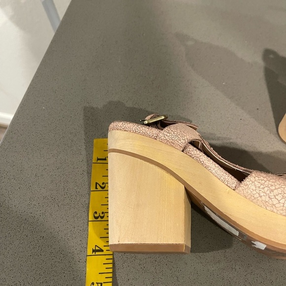 Anthropologie Gee Wawa handmade leather Wooden Clogs - Picture 7 of 8